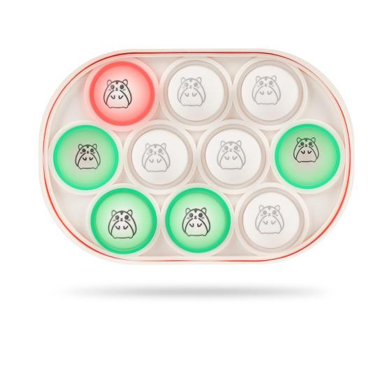 Игра «Нажми пузырь» с подсветкой для раннего обучения, портативное забавное средство для снятия стресса, быстрый удар с помощью толчка