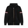 TB JL Double-Sleeve Hooded Knit Sweater Jacket – Warm, Fashionable, Versatile Zipper Style for Couples