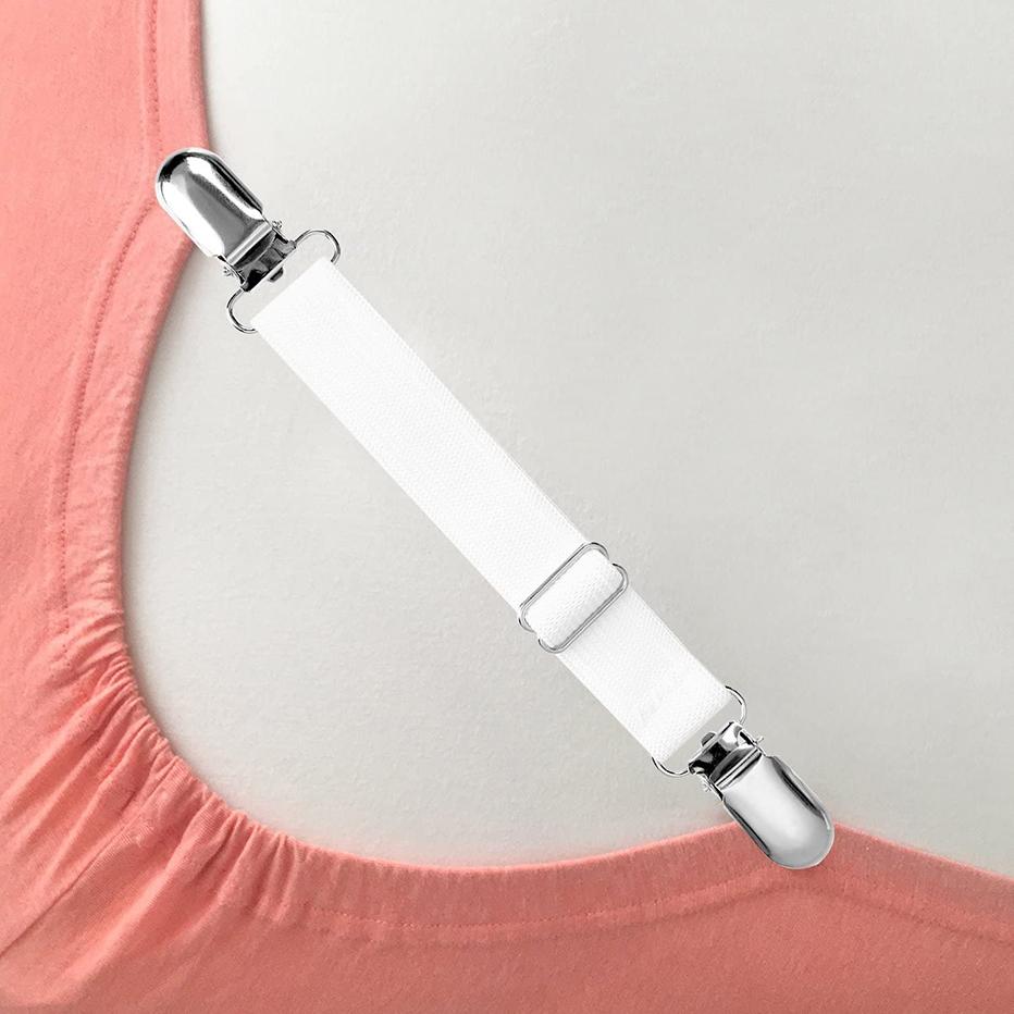 4 шт./компл. эластичная простыня, застежка, захваты для простыни, ремень, регулируемый наматрасник, держатель для одеял, комплект простыней