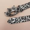 Rhinestone Tiger Claw Buckle Belt Leopard Print Series Punk Decoration Women's Belt Yabi Decorative Belt