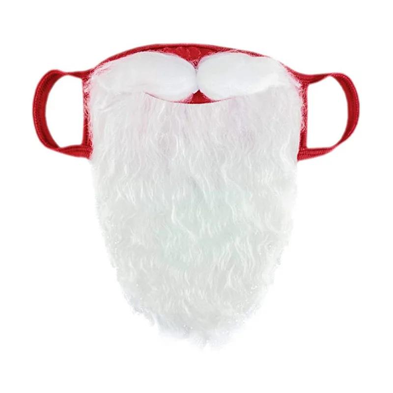 Santa Claus Beard Masquerade Mask Christmas Cosplay Festive Supplies Costume Holiday Party Masks Funny Dress Up Accessories