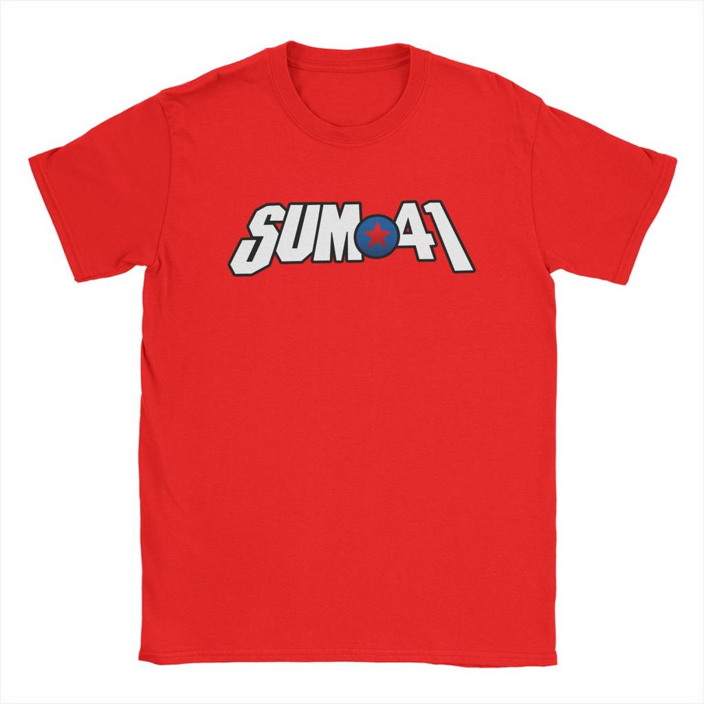 Sum 41 Band Men's T Shirts SUM41 Punk Amazing Tees Short Sleeve O Neck T-Shirt 100% Cotton Birthday Present Clothes