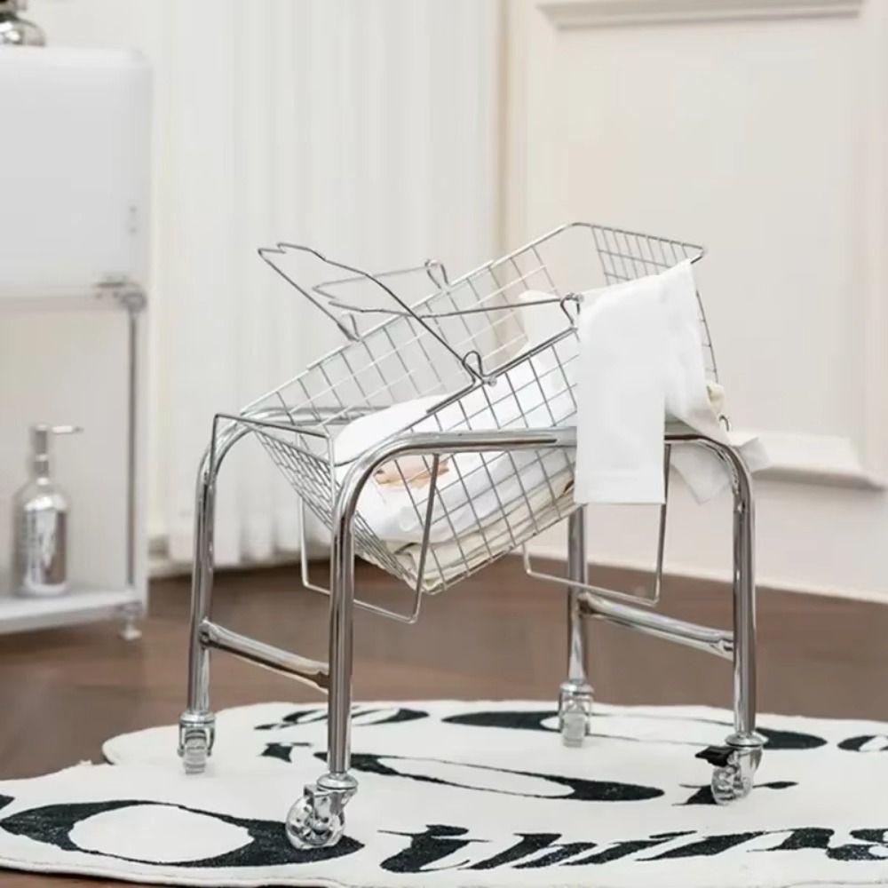 High Load Bearing Mobile Trolley Storage Rack Large Capacity Book Shelf Kitchen