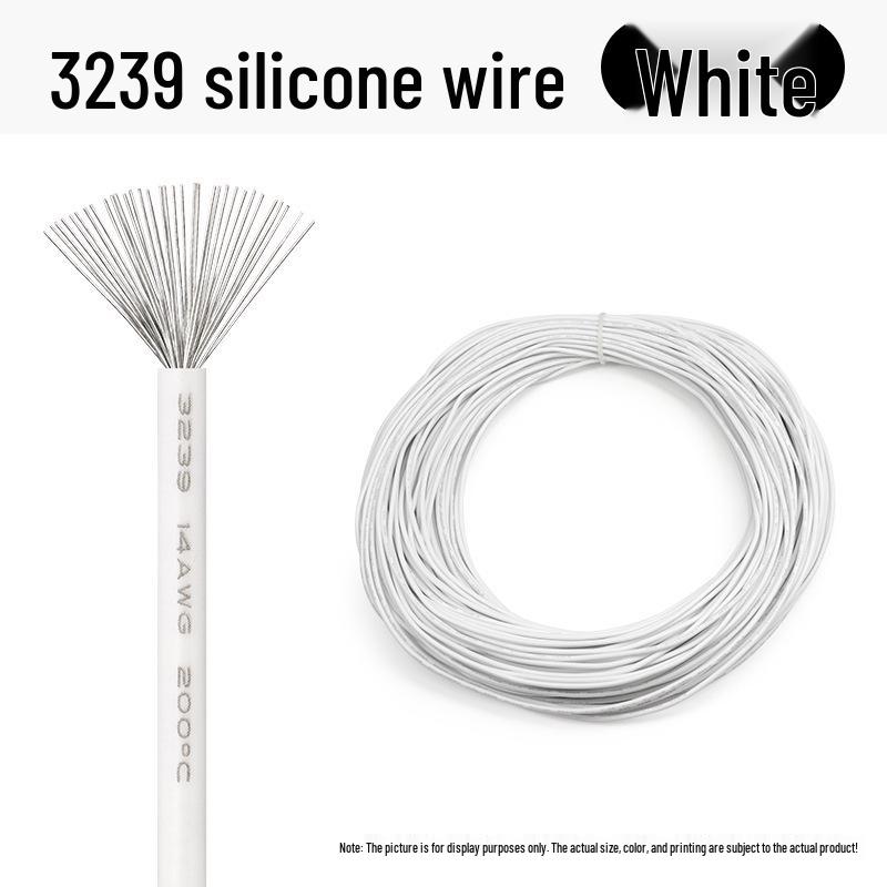 3239 Silicone Wire 3KV, LED Flexible Signal Connection Wire, High Temp Silicone Conductor, Available in 30-22 AWG.
