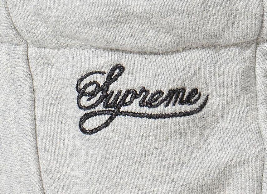 HF9633-063 Худи на молнии Supreme Nike, меланжево-серый