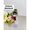 Б/у Редкий красивый предмет Vivienne Westwood Vivienne Westwood наручные часы кварцевые ove циферблат кожаный ремешок черный золотой