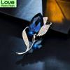 Fashion Crystal Tulip Flower Brooch Female Corsage Party Wedding Pin Scarf Brooches Accessories