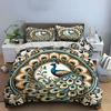 "Peacock Art Decor Set" Soft Skin-Friendly Bedding Set Includes 1 Duvet Cover And 2 Pillowcase, Gift