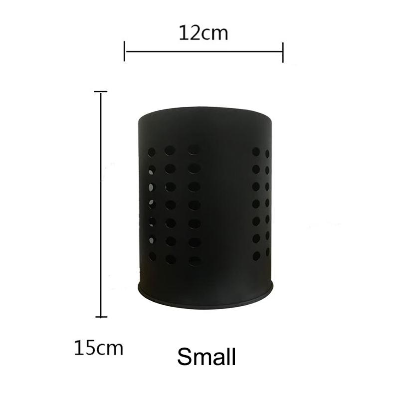 Трубка для палочек из нержавеющей стали Ведро для столовых приборов Большая вместимость Хранение кухонной утвари Круглое отверстие Полая дренажная трубка