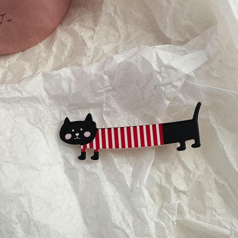 3 шт. Милая длинная заколка для волос «утиный клюв» с кошкой, заколка для челки в виде сердечка для милой девушки, новые японские и корейские мультяшные головные уборы, аксессуары для волос для женщин