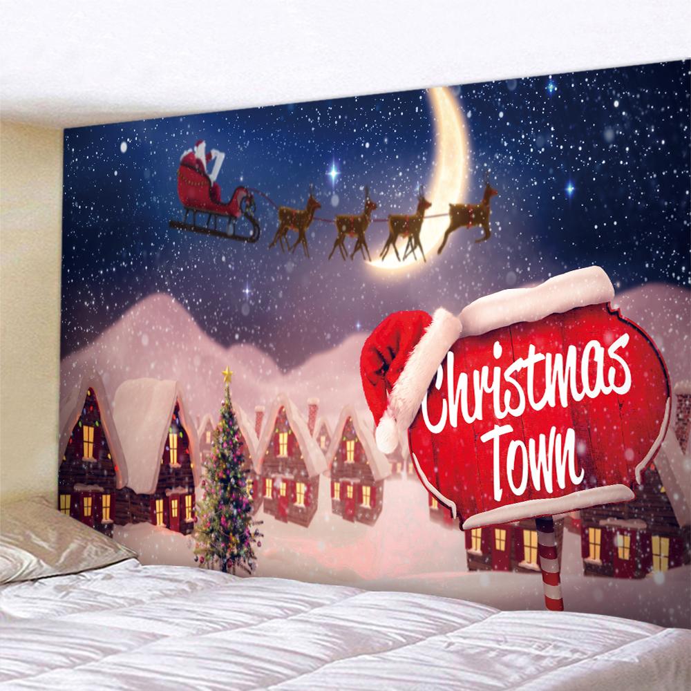 Домашний декор, рождественский настенный художественный гобелен, психоделическая рождественская елка, хиппи, декор в стиле бохо, фон, ткань, Tapisserie de Noël