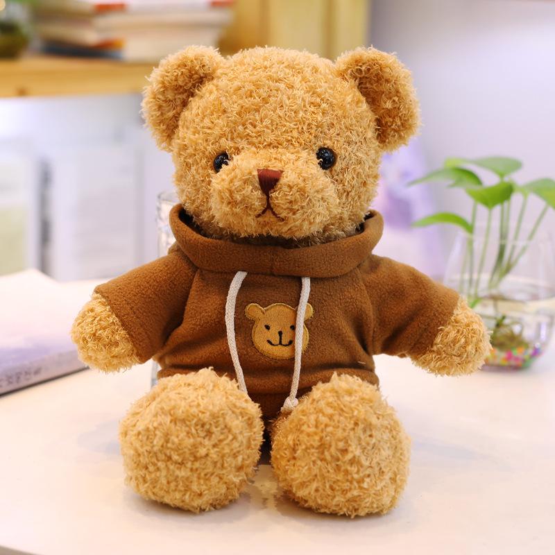 Teddy Bear Sweater Hug Plush Doll for Girls - Valentine's Day or Birthday Gift