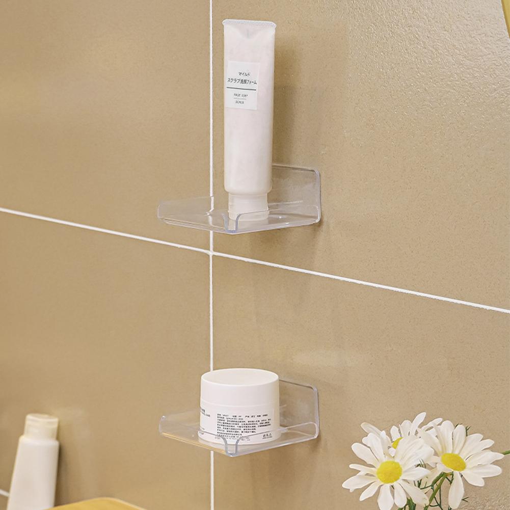 Small Camera Wall Mounting Bracket Punch Free Surveillance Camera Holder Transparent for Speakers Plants Books