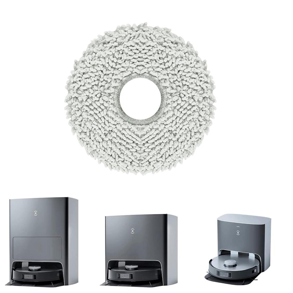 8 Pieces Microfiber Mop Pads Rags Vacuum Cleaners Accessories Sweeping Robot Spare Part Mop Cloths Microfiber Material