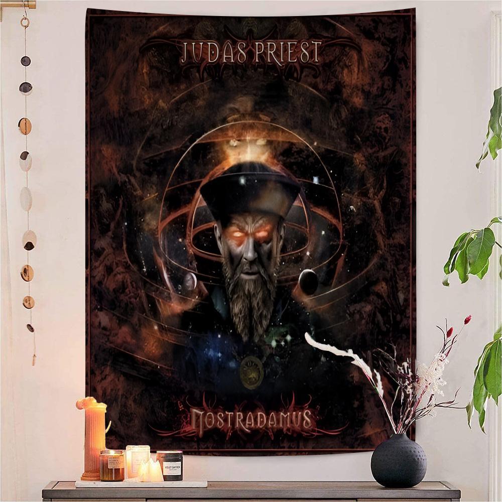Рок-группа Judas Priest Непобедимый Красочный Гобелен Настенный Подвесной Хиппи Цветочные Настенные Ковры Декор для Комнаты в Общежитии Настенное Искусство Декор