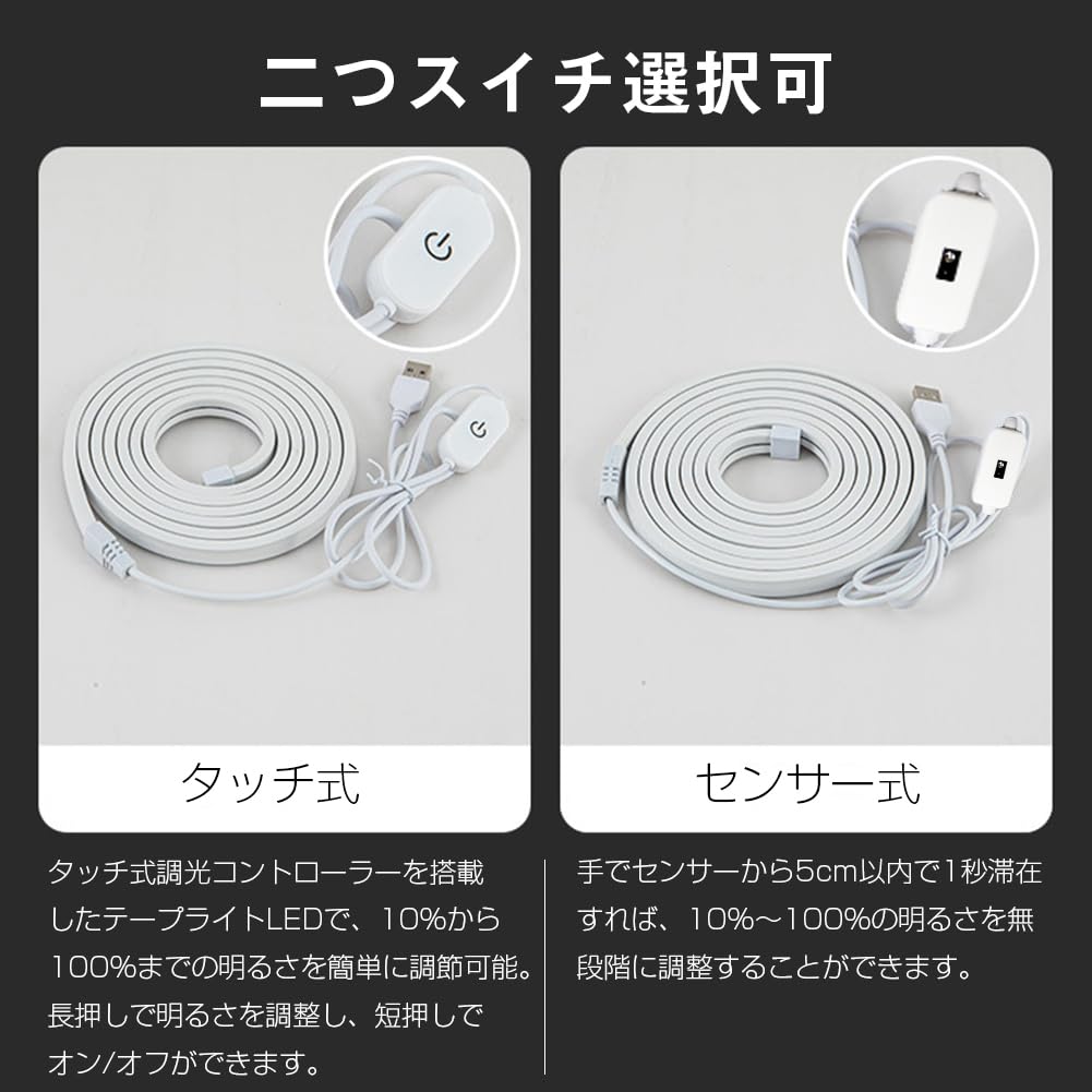 Светодиодная лента Honebear, USB, кухонная подставка, лампа дневного света, непрямой светодиодный светильник для внутреннего шкафа, без строительной пасты, сделай сам, декоративная, ночная, энергосберегающая