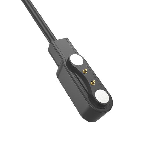 Магнитный зарядный кабель для смарт-часов Colmi P8 MAX 2022, зарядное устройство с 2 контактами, USB-кабель для зарядки смарт-часов, сменный аксессуар для часов