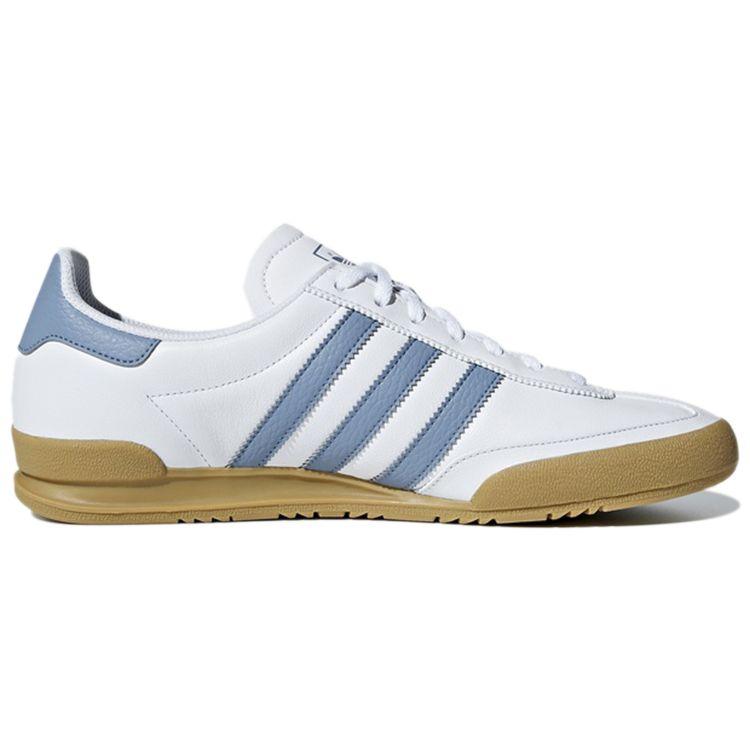 Adidas Originals Jeans Fashion Comfortable Durable Supportive Low-Top Running Shoes Unisex Sneakers White Blue F36114