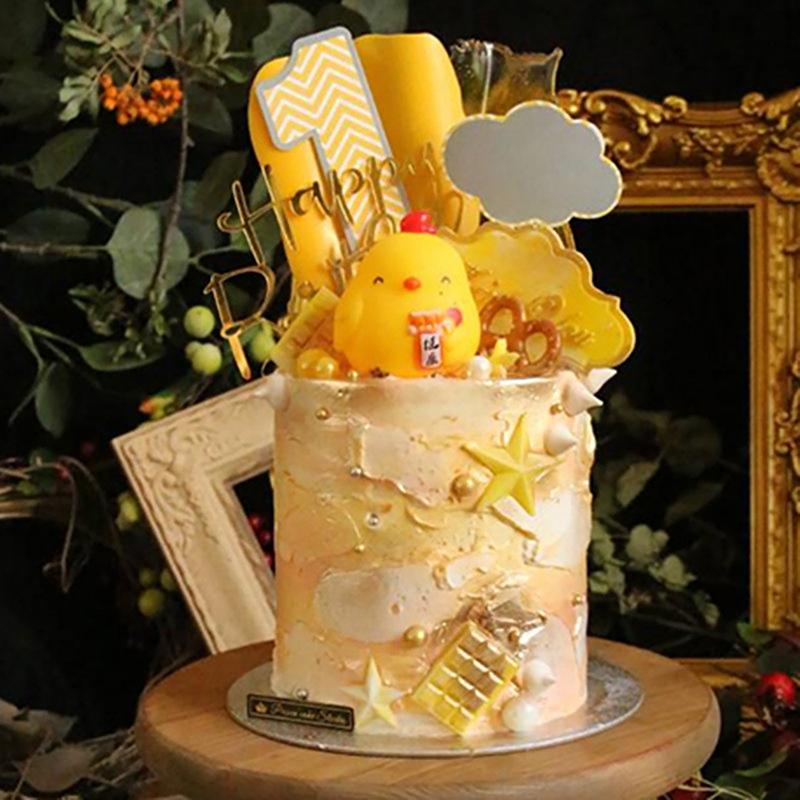 1 шт. С днем рождения розовое золото черный розовый акриловый торт с буквами для украшения торта на день рождения принадлежности декор