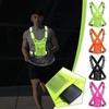 Elastic Cycling Reflective Vest with Phone Pouch Cycling Safe Jacket  Running Gear