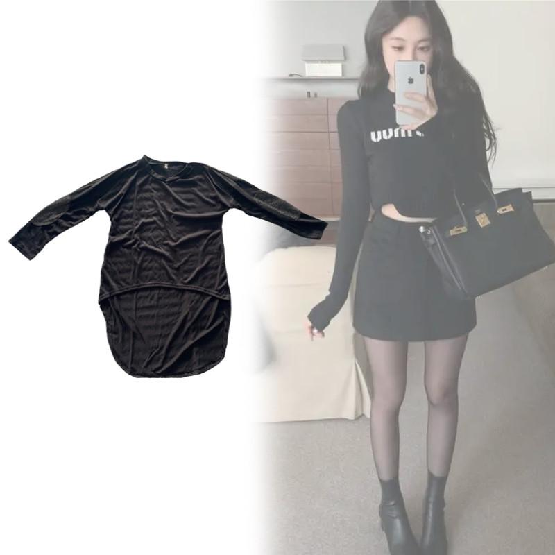 T Shirt For Women With V Neck Tencel Fabric Long Sleeve Casual Top For Comfort