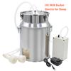 10 л Доильный аппарат для коров/коз 220 В Электрический/пульсирующий доильный аппарат для коров Ведро из нержавеющей стали Вакуумный насос