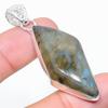 Подвеска из натурального лабрадорита, ручная работа, серебро 925 пробы, 2,25 дюйма, J5t22
