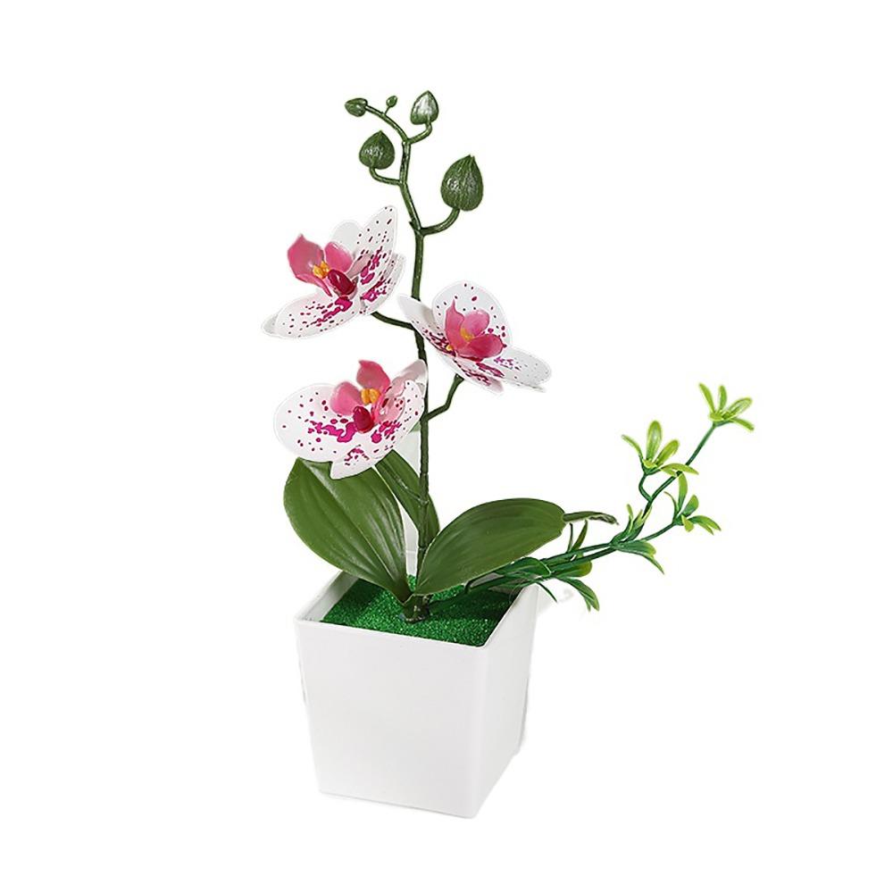 Многоцветная орхидея-бабочка искусственный цветок искусственное растение в горшке украшение для дома офиса