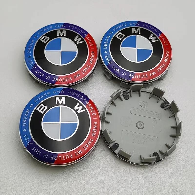 Для BMW Новые 2025 Для BMW M X1 X3 X5 X6 X7 1 3 4 5 6 7 Серии E36 E39 E46 E60 E90 4 шт. 68 мм 56 мм Автомобильный Чехол Центральные Колпачки Ступицы Колес