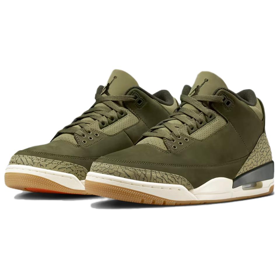 Кроссовки мужские Air Jordan 3 Retro Family Affair Зеленый Средне-оливковый Секвойя DN3707-202