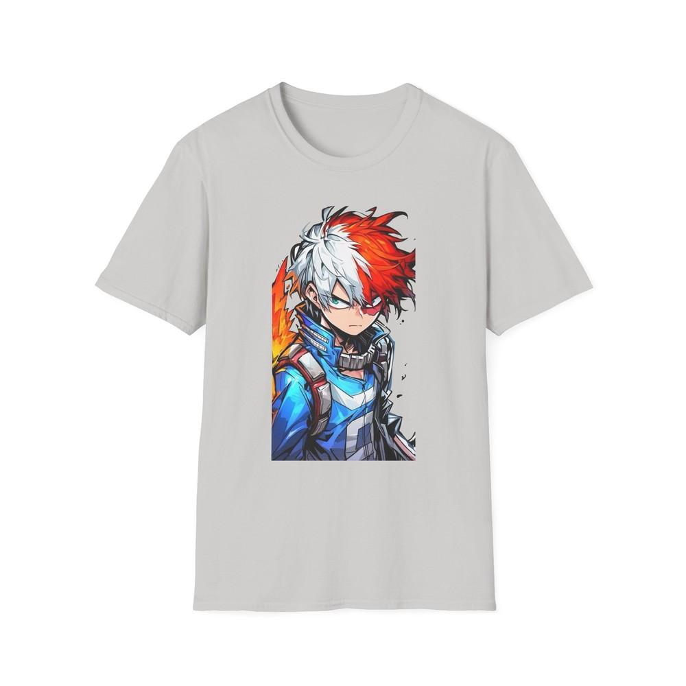 Unisex Jl Anime TShirt Softstyle My Hero Academia Shoto Todoroki