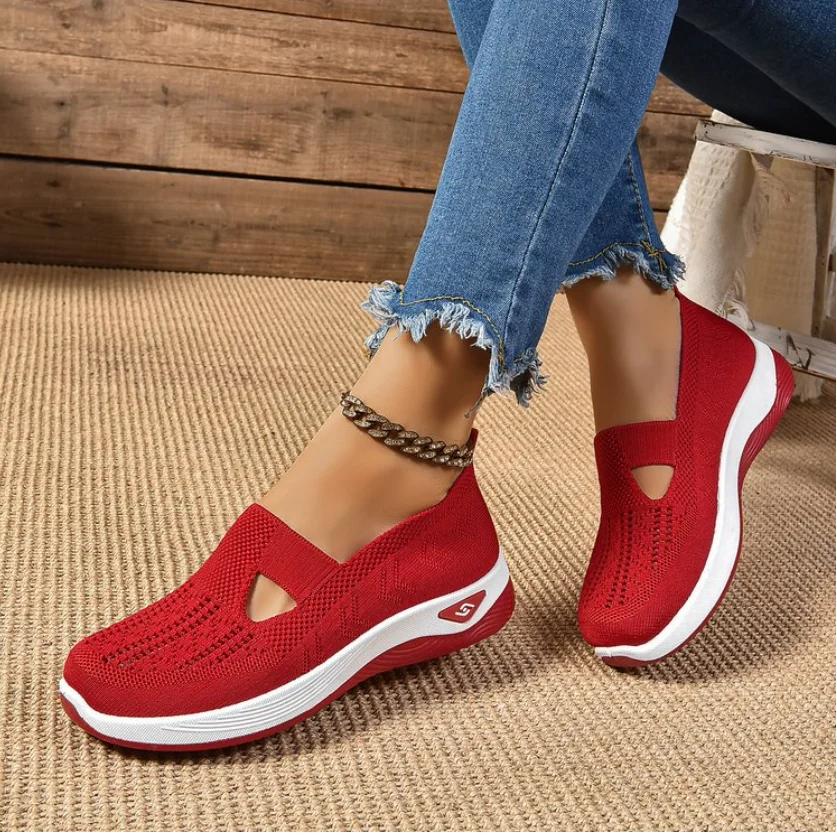Модные женские туфли весна/осень Flas Slip on Light Causal Loafers для женщин Outdoor Round Toe Flat Shoes Shallow Anti-slip Platform Shoes