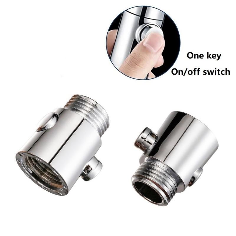 New Shower Head Control Switch,Water Flow Stop Valve,Handheld Showerheads One-Button Pause Water Controller Bathroom Accessories
