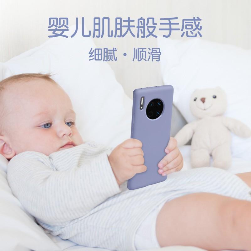 Liquid Silicone Phone Case Mate 30 Pro 20 40 50 60 E Full Cover Shockproof Anti-Scratch Soft TPU