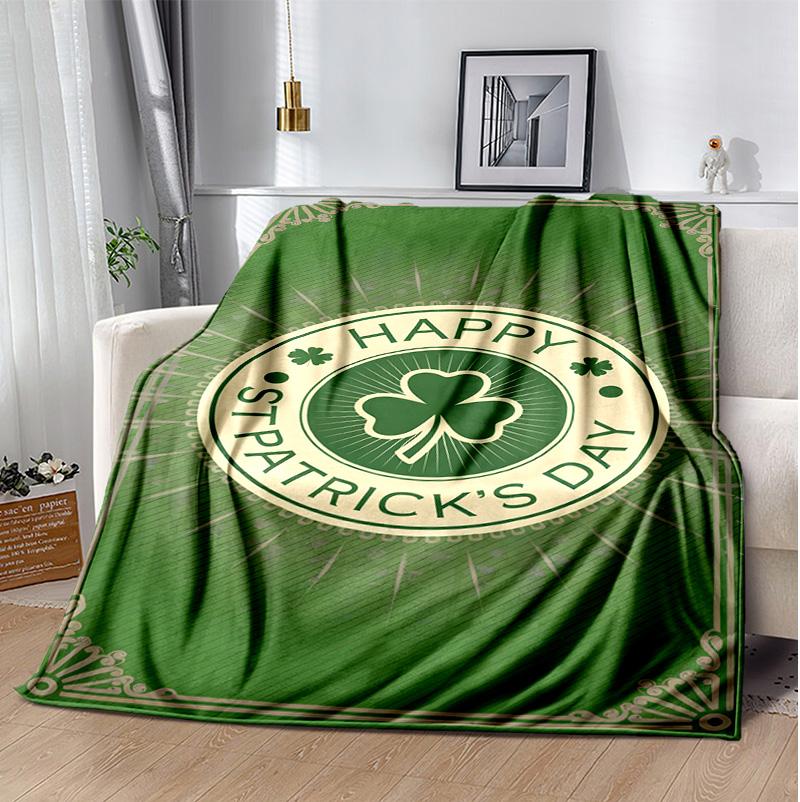 Irish Flannel Blanket Soft Warm All-Season Throw, Design for Camping, Car Travel, Hiking Sofa, Bed, Office Perfect Gift for Parties