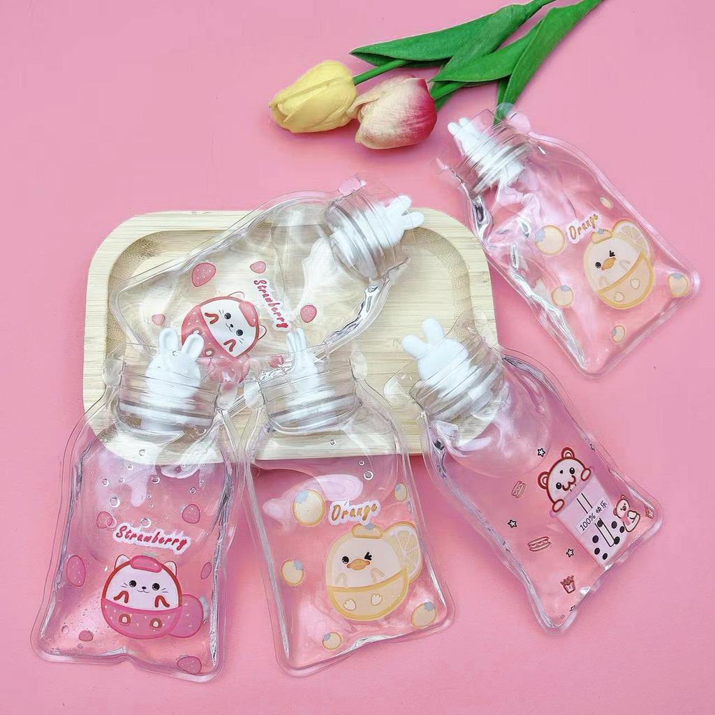 Мини прозрачная грелка с рисунком из мультфильма - ПВХ, симпатичная и теплая для студентов и малышей