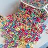 NEW 100/300PCS Colorful Basic Nylon Ealstic Hair Ties for Girls Ponytail Hold Scrunchie Rubber Band Kids Basic Hair Accessories