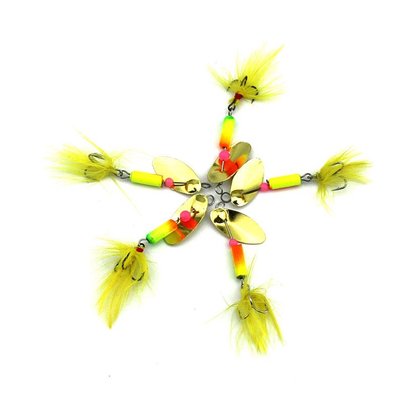 5pc HENGJIA 0.13oz Mini Fishing Spoon Bait Trout Bass Pike Metal Lures