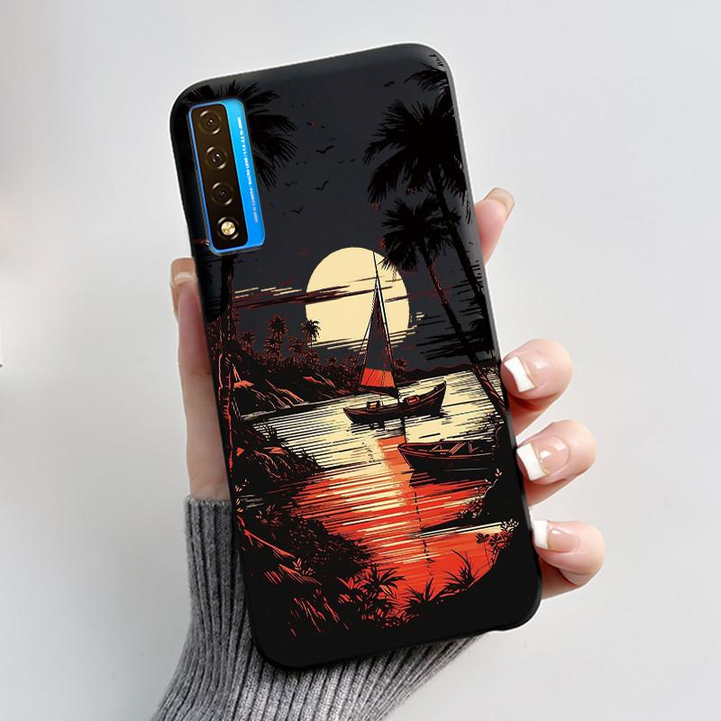 Чехол для TCL 20S 20L 20L+ 20 Pro 5G Роскошный Милый Кролик Любовь Забавный Черный Мягкий Силиконовый Чехол для Телефона для TCL20 20Pro 5G Задняя Крышка