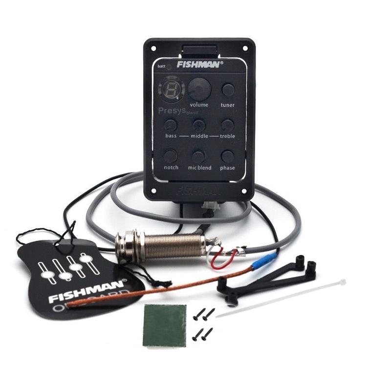 Fisherman Guitar EQ Preamp 301: Folk Guitar Pickup with LCD Tuner