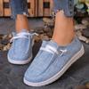 Flat Heels Canvas Shoes for Women  Solid Color Soft Sole Casual Shoes Woman Fashion Outdoor Loafers Shoes Big Size 43