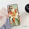 Чехол для телефона 'Цветы Лилии' для Samsung Galaxy S24 S25 S23 S22 Ultra Note 10 20 Plus S20 S21 FE