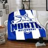 North Melbourne Print Flannel Blanket High Quality Warm Comfortable Cover for All Seasons Perfect for Gifts Home Decor