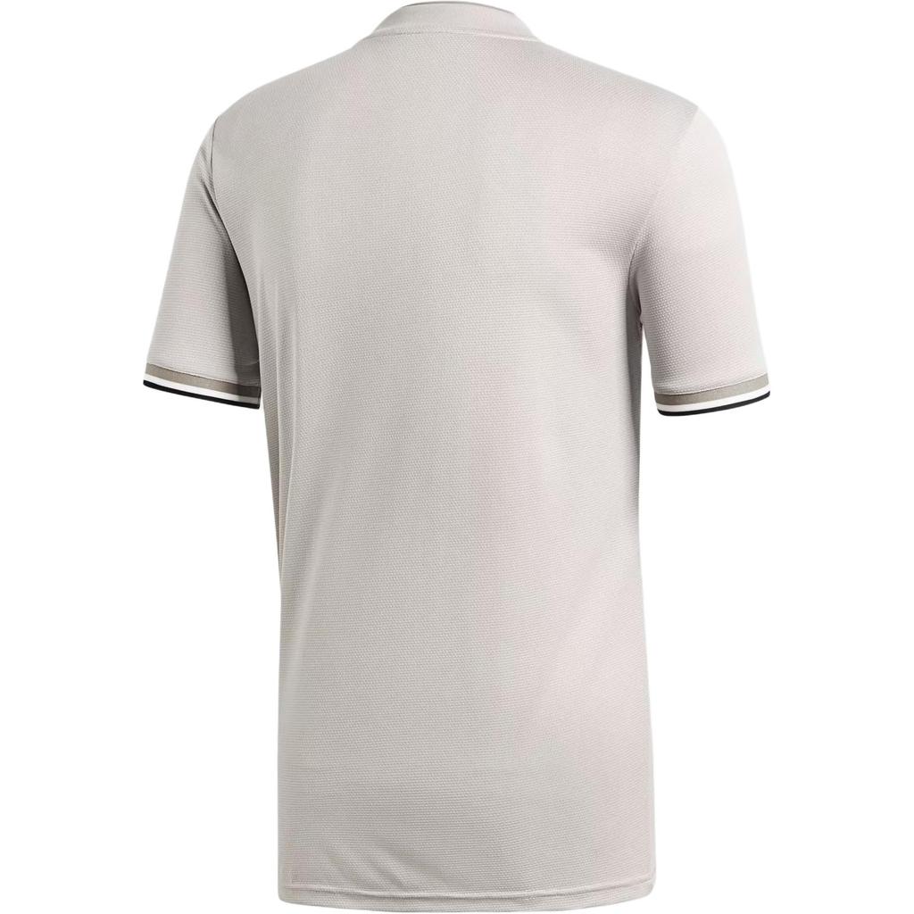 Adidas X Juventus X Jeep Collaboration 2018-19 сезон выездная версия для фанатов полосатая V-образная горловина удобная футбольная рубашка мужские топы Sesame CF3488