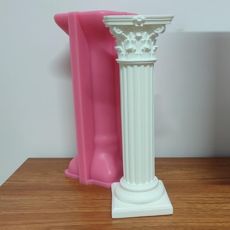 Стерео полосатый столб, подсвечник, формы для литья эпоксидной смолы для подсвечника, поднос для ювелирных изделий, свадебный домашний декор стола