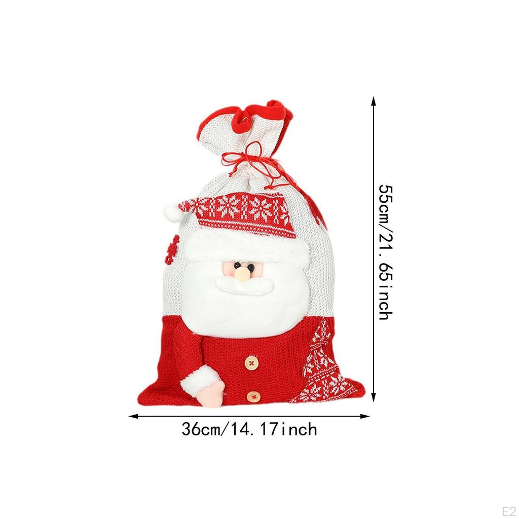 Christmas Gift Drawstring Bag Xmas Pouch Candy Package for