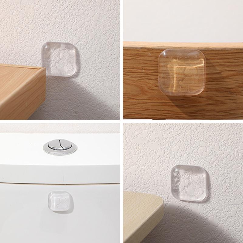 Прозрачная дверная ручка, бампер, защитная заглушка, силиконовый бесшумный дверной стопор, амортизатор, самоклеящаяся защита стены, дверной стопор