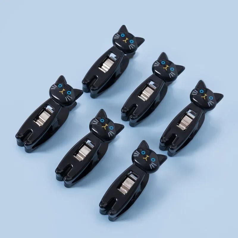 6 /мешок мультфильм милый зажим для кошек зажим для еды зажим для заметок зажим для памятки многофункциональная компактная прищепка для переносной сумки для хранения закусок зажим