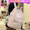 School Bag Children Girls Elementary School Students Solid Color Backpack Junior High School Students High School Students High Quality