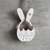 DIY Easter Rabbit Egg Flower Basket Silicone Mold Wall Pendant Plaster Drip Mold for Home Easter Party Decoration